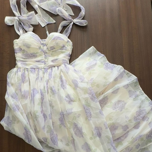 Petal & Pup Floret Midi Dress - Picture 3 of 4